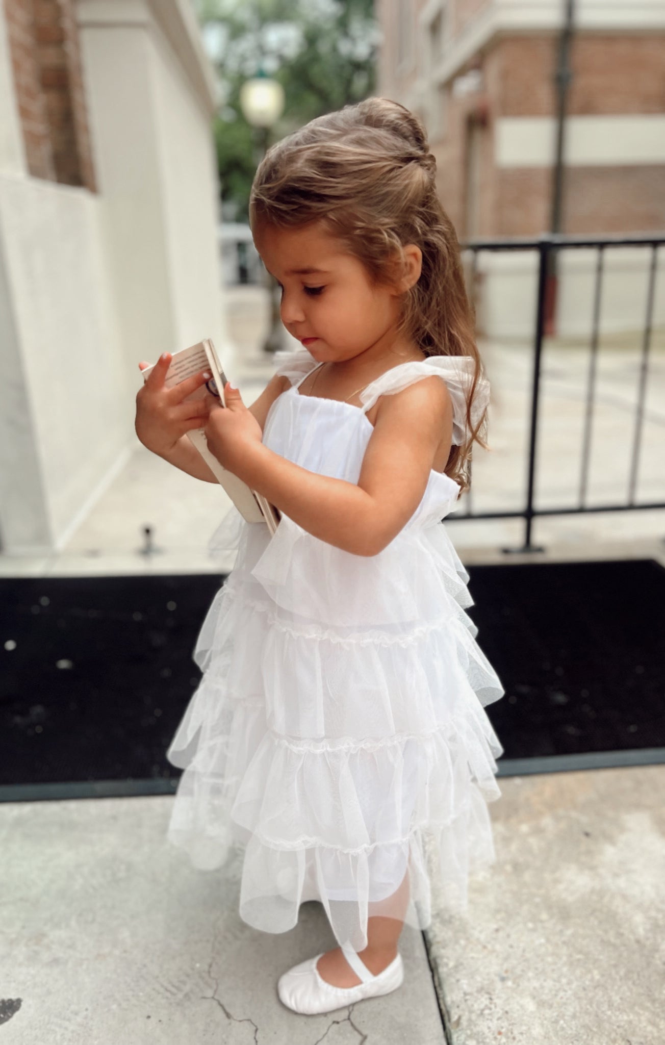 Little Fairytale Dress for Girls - White Tulle Princess Party Dress | Perfect for Birthday, Pageant, Flower Girl & Special Occasions