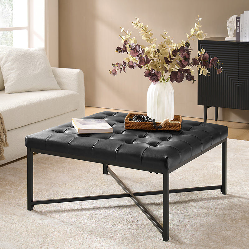 Modern Industrial Waterproof Coffee Table - Durable & Stylish for Living Room, Office, or Outdoor Use