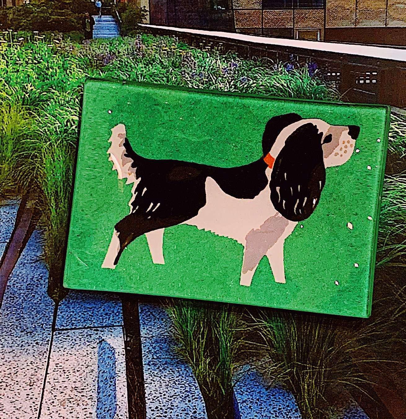 Spot The Dog Decoupage Glass Tray - Handmade Decorative Serving Tray for Coffee, Tea, and Desserts - Perfect for Home Decor, Gift Giving, and Afternoon Tea Parties