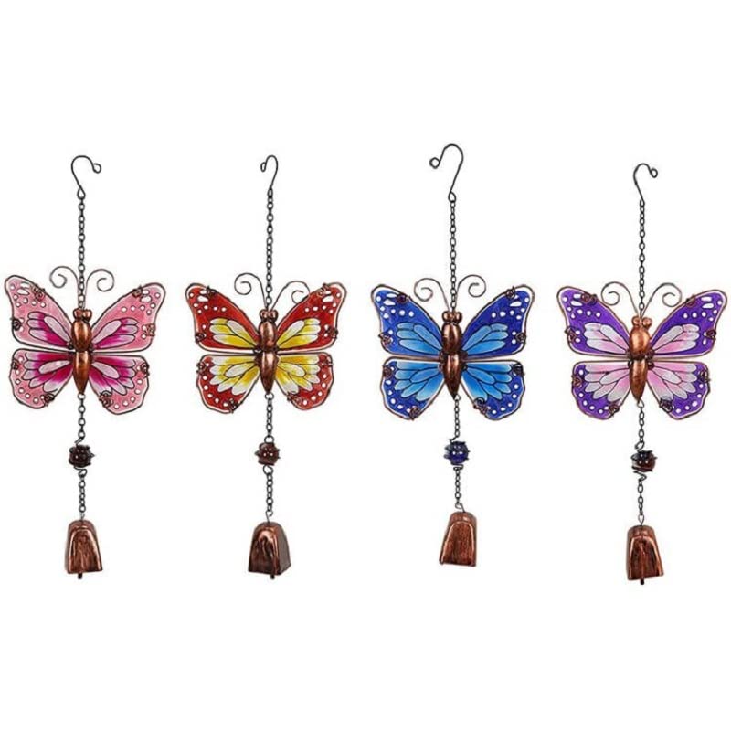4pcs WeBert Wind Hanging Decorations - Outdoor Wind Chime Bells for Garden, Yard & Patio - Handmade Mobile Decor for Home, Porch & Outdoor Spaces - Perfect for Relaxing in Your Backyard or Creating a Peaceful Atmosphere