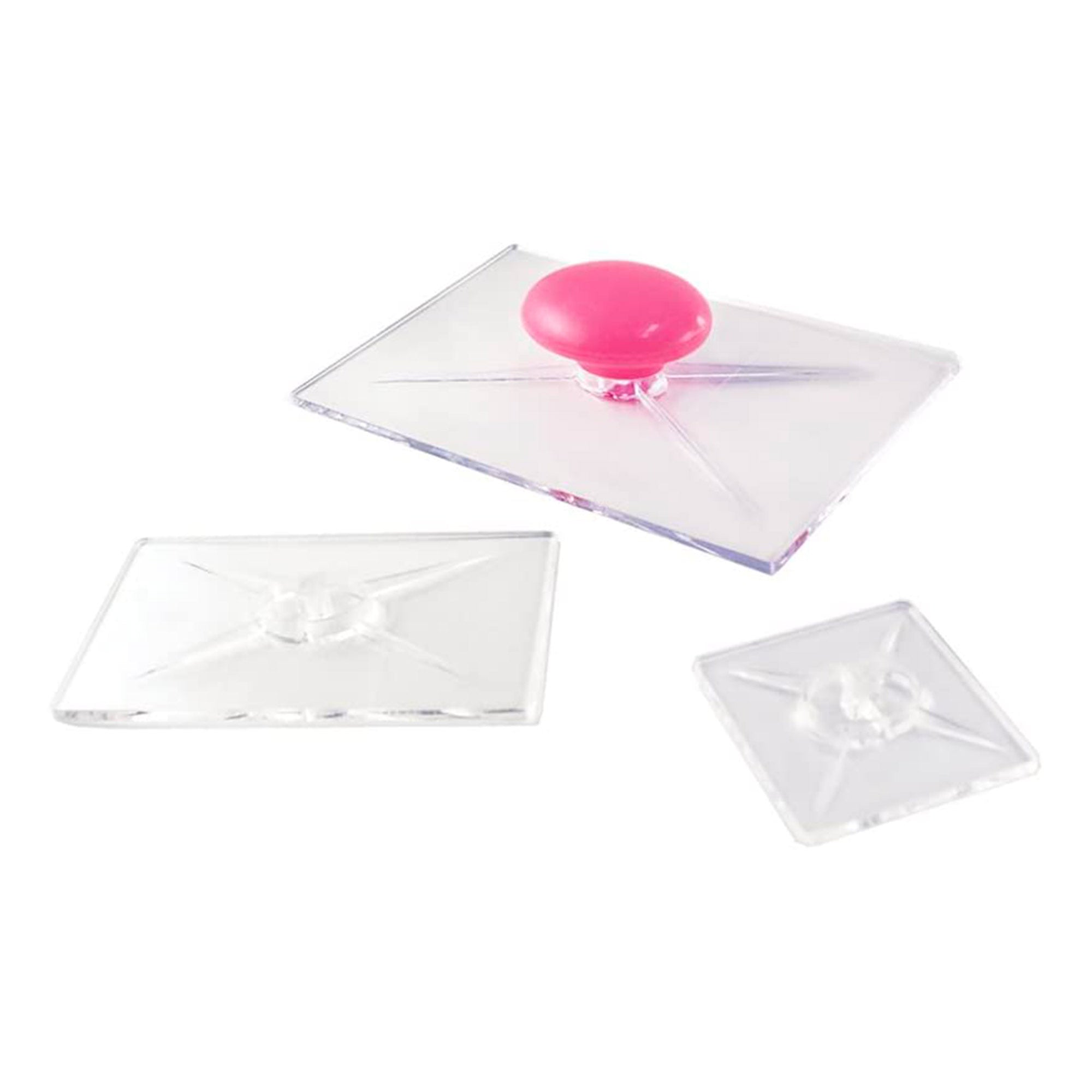 3 Pack Clear Stamp Applicators - Reusable Scrapbooking & Card Making Tools for DIY Crafts, Stamping, and Paper Projects