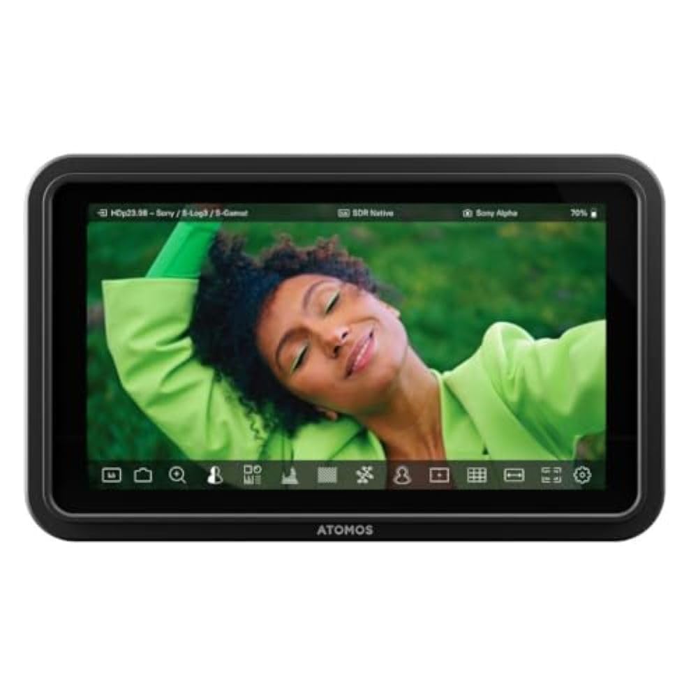 Atomos Shinobi II Monitor Bundle with Watson NP-F770 Lithium-Ion Battery (7.4V 4400mAh), Compact AC/DC Charger for L/M Series Batteries & 5-Pack Anti-Static Screen Wipes - Perfect for Filmmaking, Vlogging & Professional Video Production