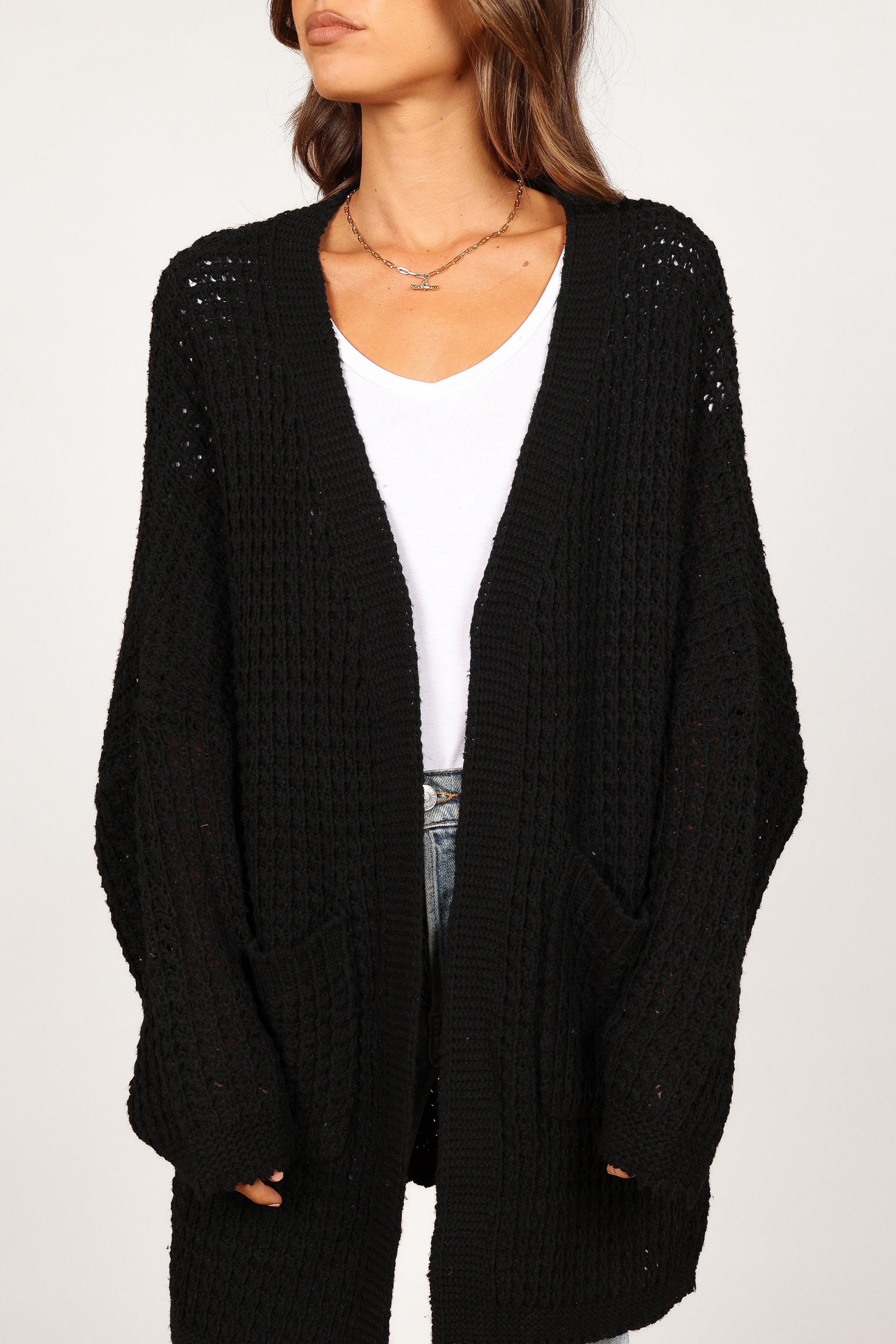 Leyonie Black Cardigan for Women - Soft & Cozy Knit Sweater for Fall & Winter | Perfect for Office, Casual Outfits & Layering