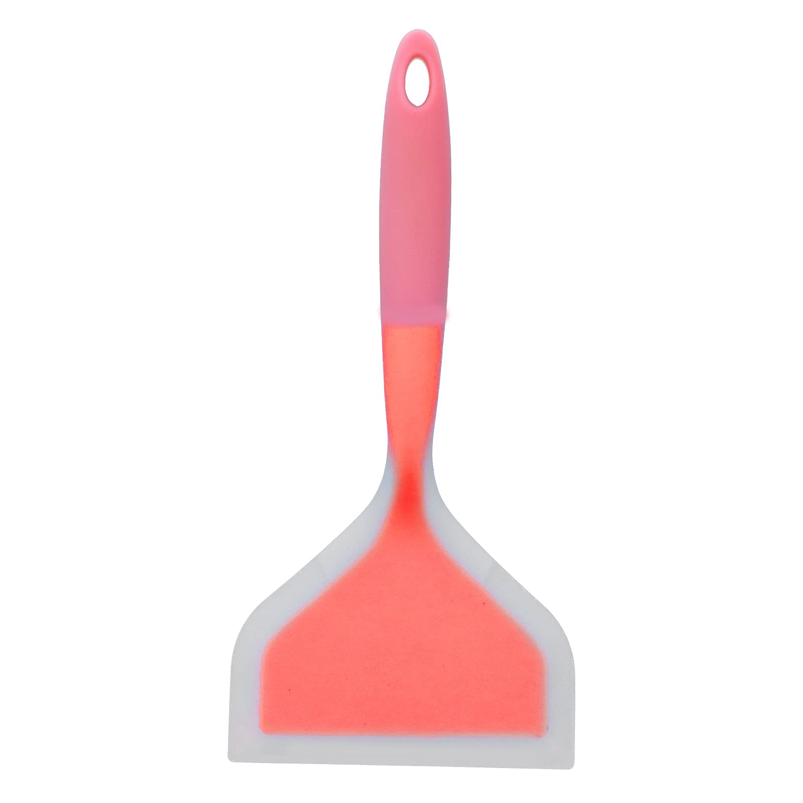 Non-Stick Silicone Wide Spatula - Heat Resistant Cooking Turner for Pancakes, Eggs, Meat & Tamagoyaki - Flexible Kitchen Utensil for Flipping, Stirring & Serving (Orange) - Perfect for Breakfast, BBQ & Japanese Cuisine