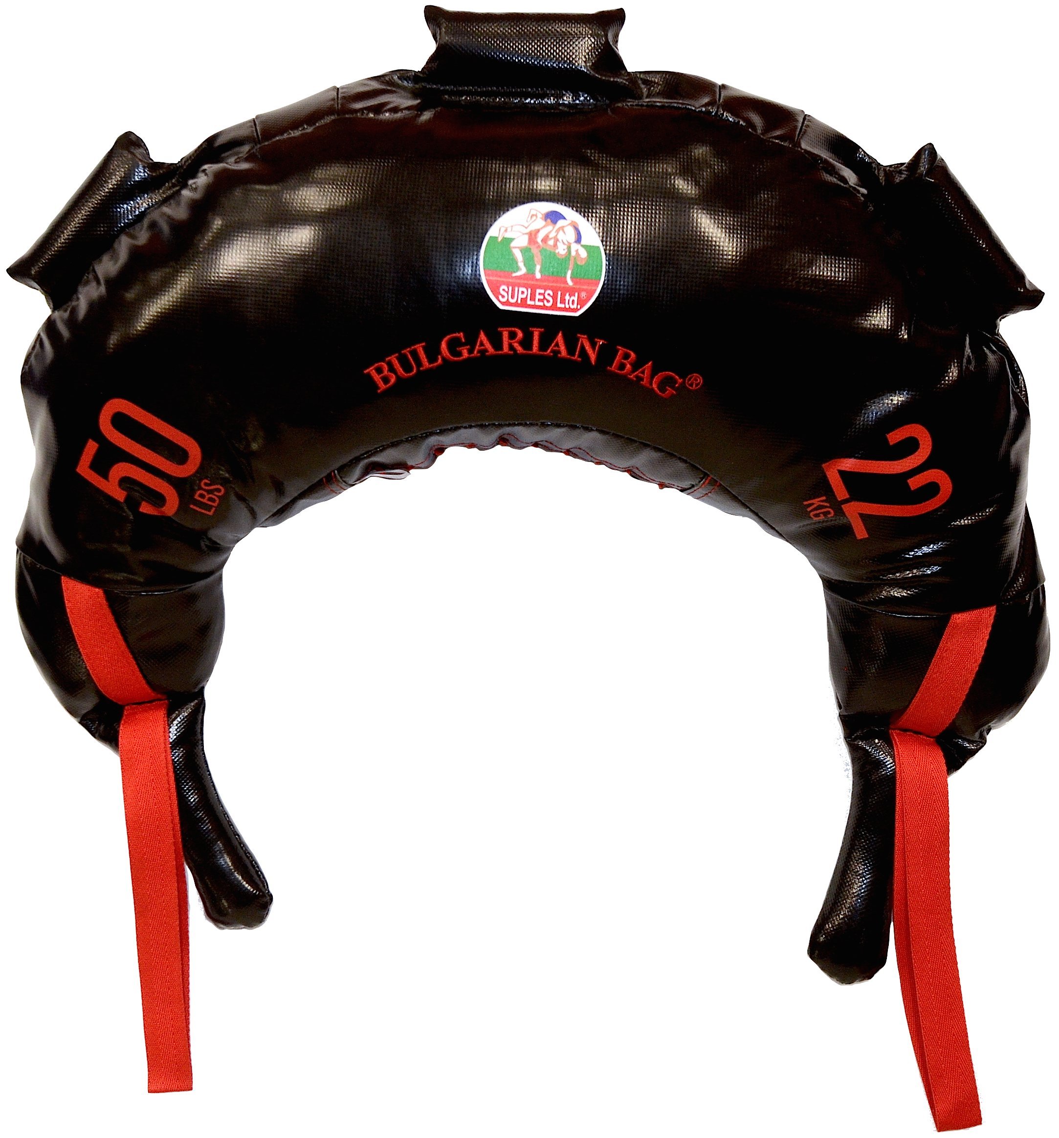 Suples Bulgarian Bag - Durable Black PVC Fitness Sandbag for CrossFit, Strength Training & Functional Workouts - Perfect for Home Gym & Outdoor Exercise
