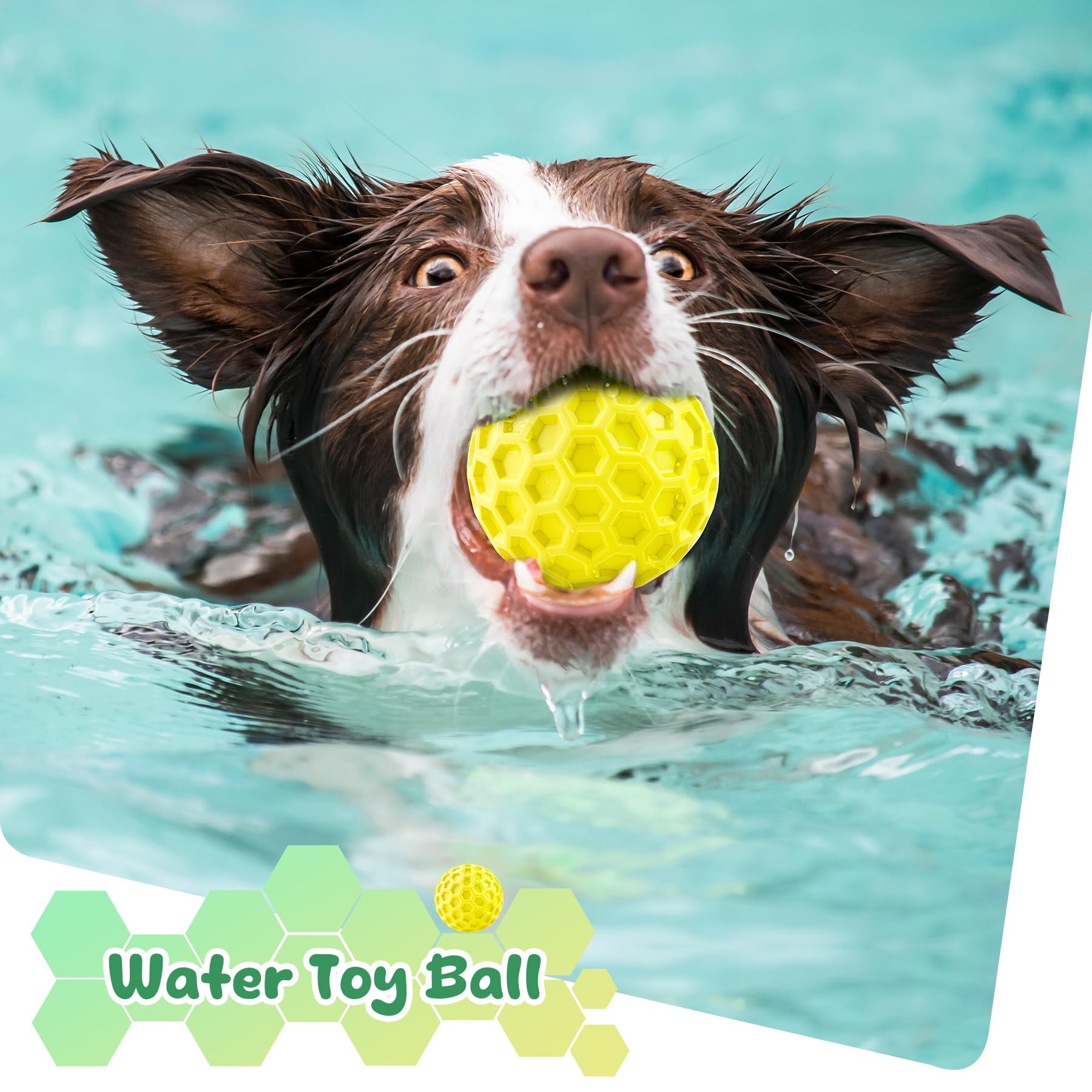 Indestructible Squeaky Dog Toys for Aggressive Chewers - Durable Chew Balls for Large Dogs - Interactive Play & Training Toys - Perfect for Fetch, Tug-of-War & Outdoor Playtime