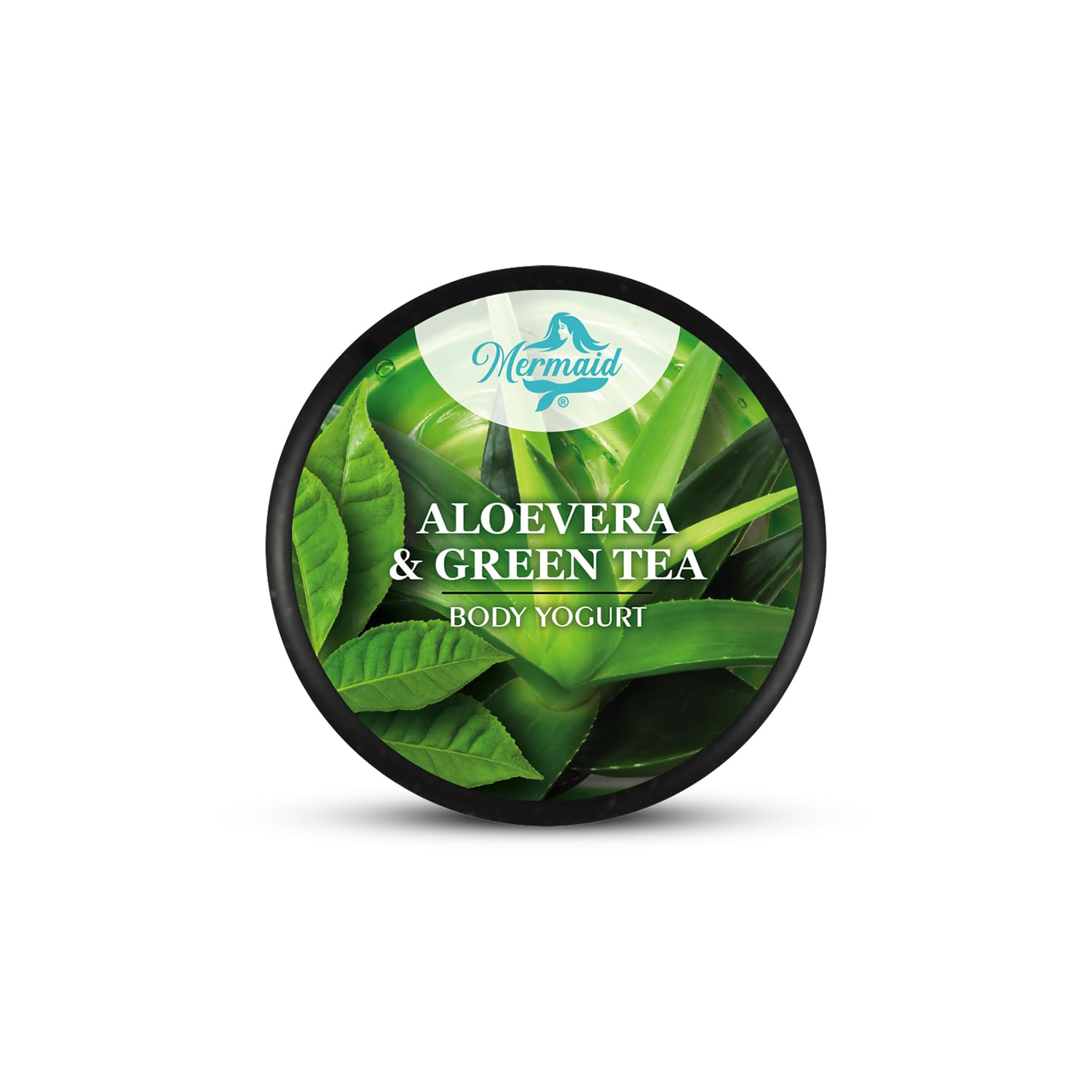 Organic Aloe Vera & Green Tea Body Yogurt for Hydration & Glow - Perfect for Dry Skin Care & Post-Sun Soothing