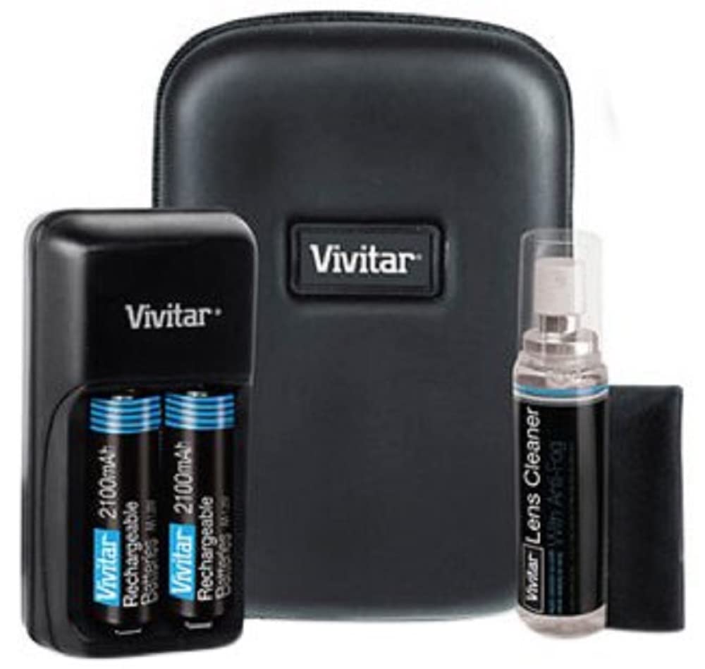 Vivitar Slim Digital Camera Kit with AA Charger and Batteries - Perfect for Travel, Vlogging, and Everyday Photography