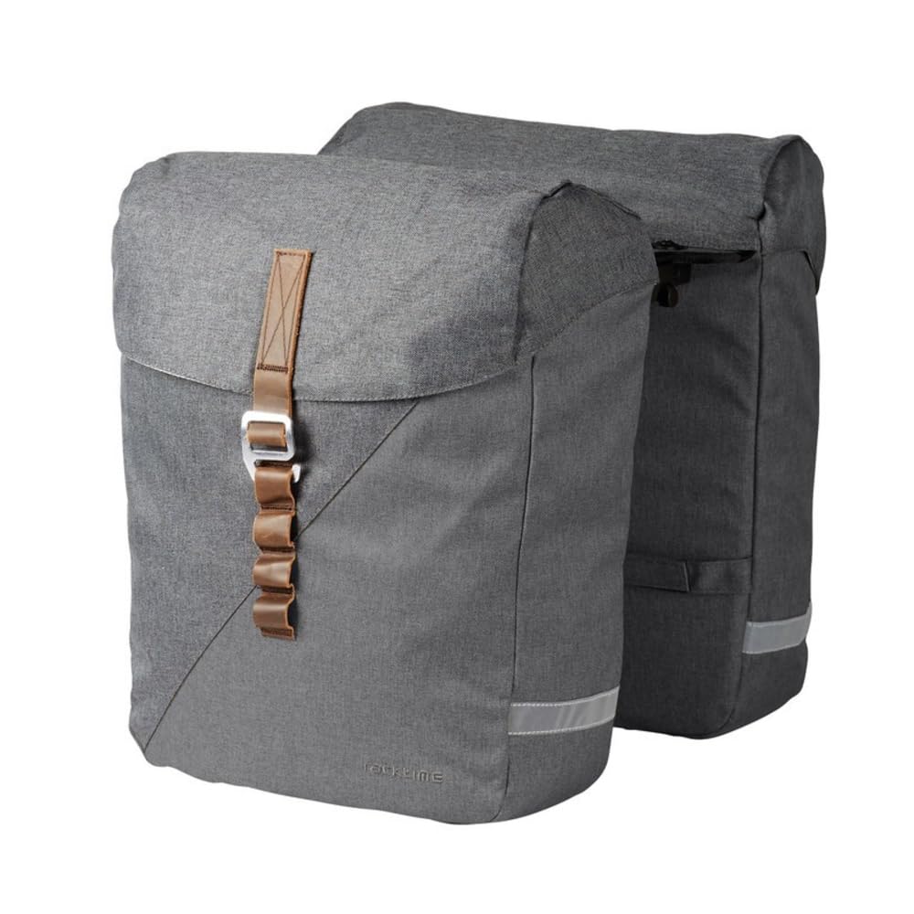 Unisex Adult Racktime System Heda 2.0 Pannier Rack Bags - Waterproof Bike Cargo Bag for Commuting & Cycling Tours, Grey, One Size - Perfect for Urban Riders & Adventure Cyclists