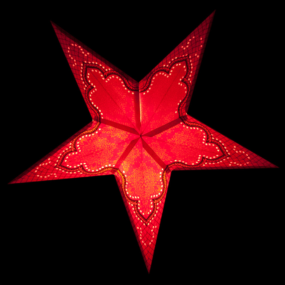24 Pack Arabian Paper Star Lanterns - Elegant Hanging Decor for Weddings, Parties & Home Decor | Perfect for Indoor/Outdoor Events & Boho Theme Celebrations