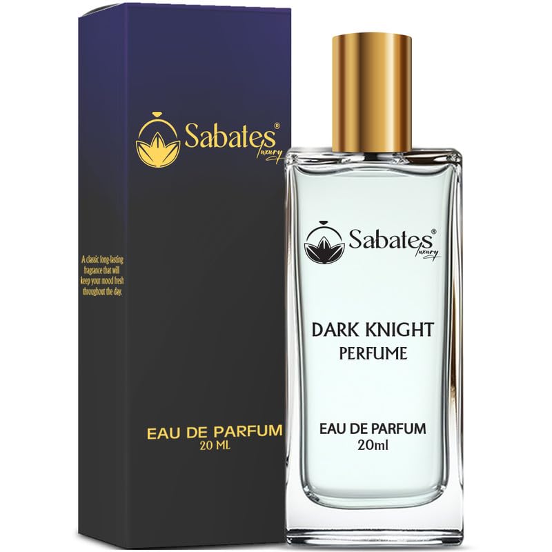 Dark Knight Long Lasting Men's Perfume - Premium Cologne for Men | 20ml Eau De Toilette | Night Out, Date Night, Clubs & Special Occasions | Luxury Fragrance Gift for Him