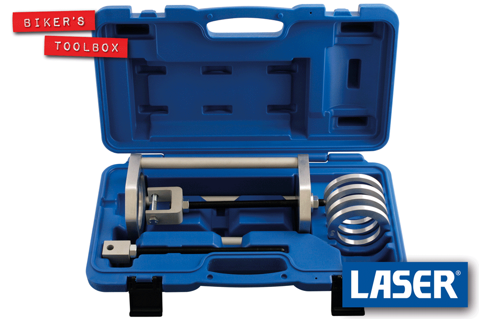 Professional Laser Coil Spring Compressor Set - Heavy Duty Suspension Strut Spring Removal Tool Kit for Car & Truck Repair - Perfect for DIY Mechanics & Auto Shops