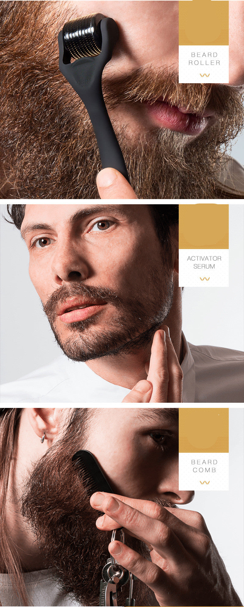 BELLEZON Beard Care Kit for Men - Nourishing Beard Oil, Balm & Grooming Set for Soft, Healthy Facial Hair - Perfect for Daily Grooming & Styling at Home or Travel