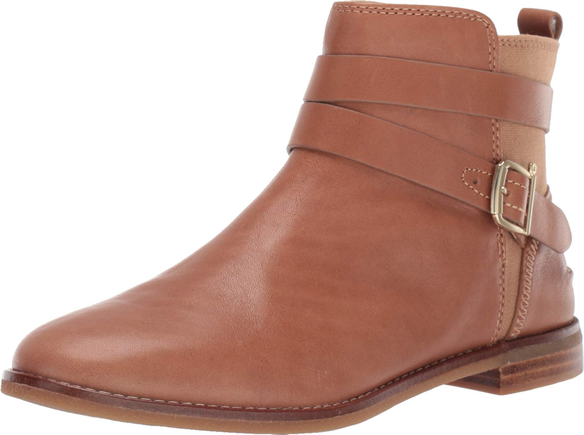 Sperry Women's Seaport Shackle Leather Booties - Waterproof Ankle Boots for Women, Comfortable Non-Slip Boat Shoes - Perfect for Outdoor, Work, and Casual Wear