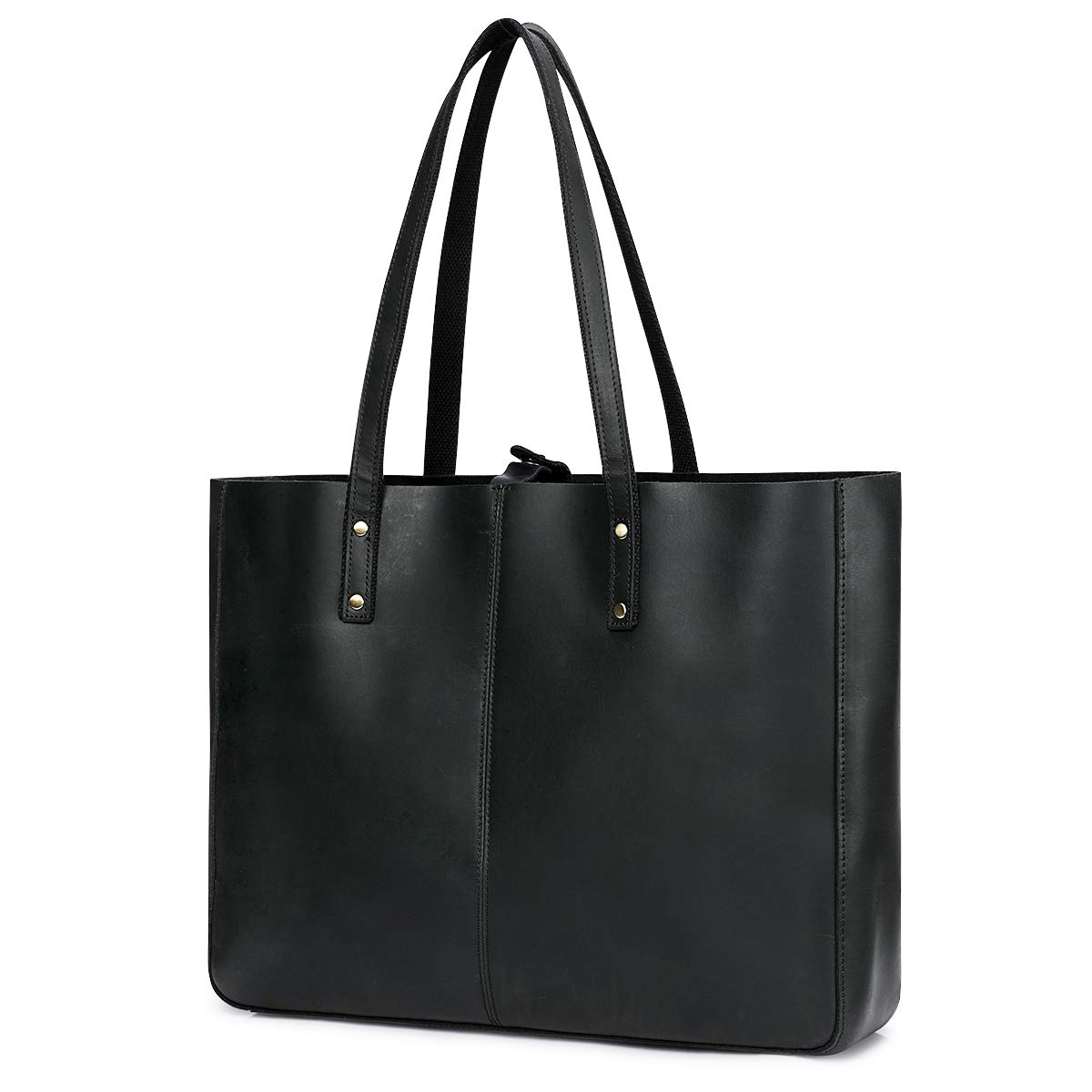 Genuine Leather Shoulder Tote Bag for Women - Large Work Purse Handbag - Perfect for Office, Travel & Everyday Use