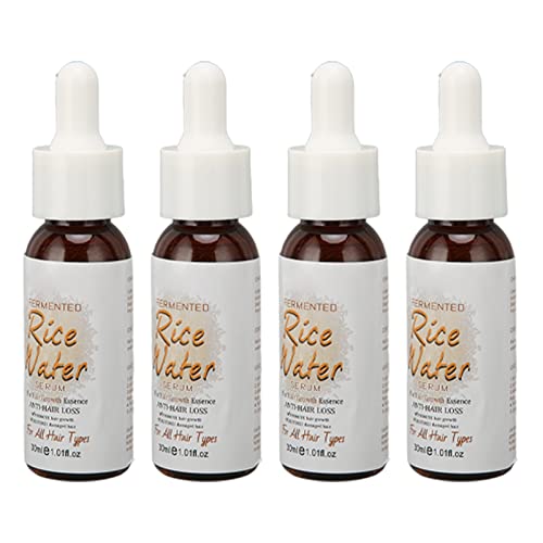 4pcs Hair Growth Oil & Hair Loss Serum for Thicker, Longer, Fuller & Healthier Hair - Prevent Hair Loss & Thinning, Promote Beard Growth & Hair Regrowth - Perfect for Daily Scalp Care & Facial Hair Treatment at Home
