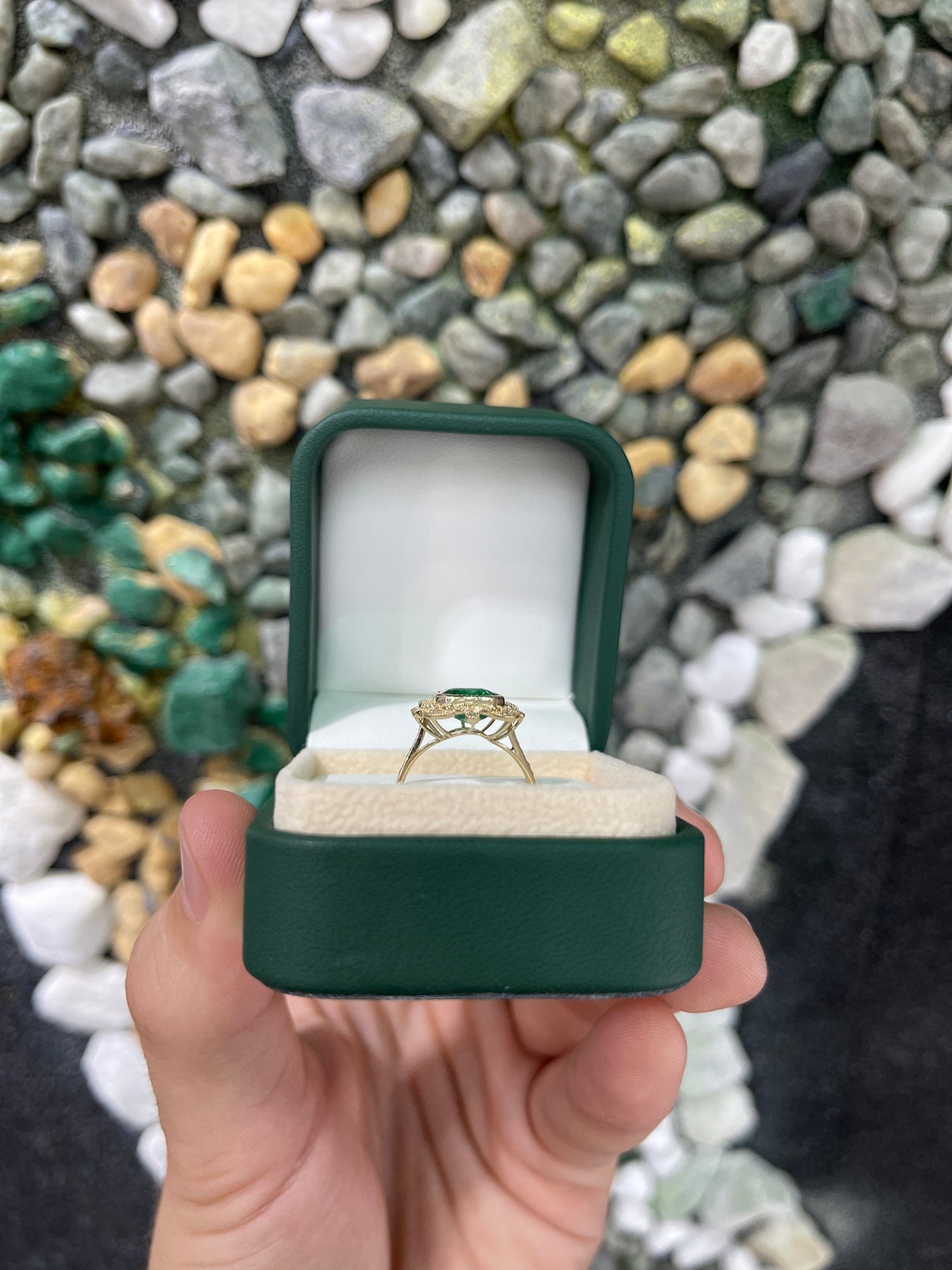 3.35tcw Natural Emerald Cut Diamond Ring with Accents - 14K Gold Vintage Style Jewelry for Women - Perfect for Weddings, Anniversaries & Special Occasions