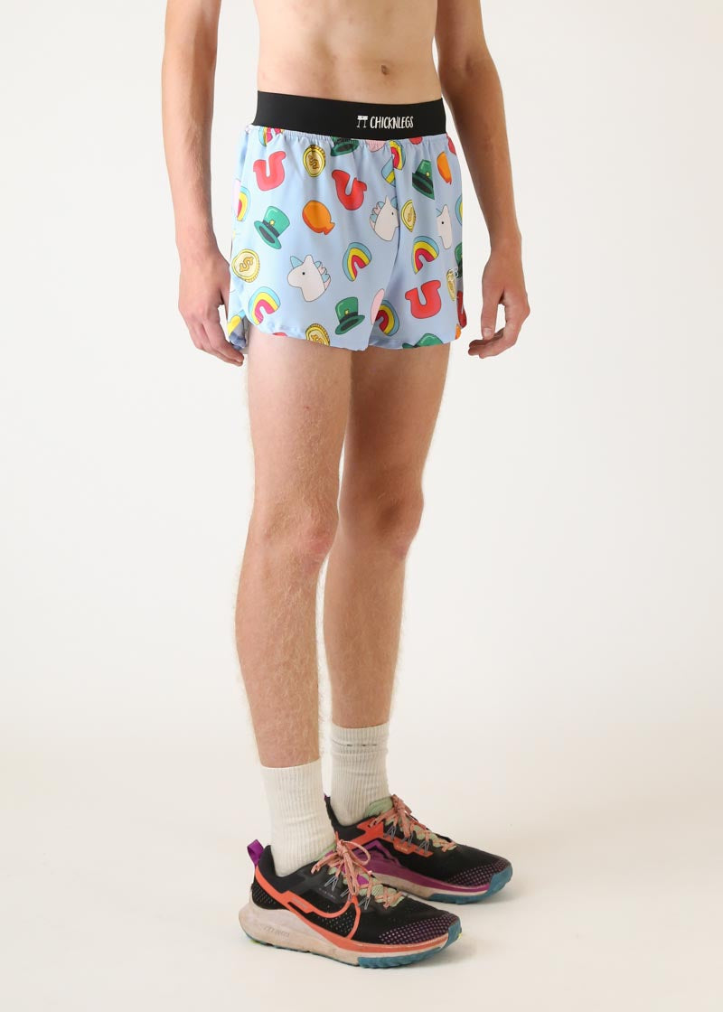 Men's 4-Inch Split Running Shorts - Lightweight & Breathable for Gym, Workout & Casual Wear