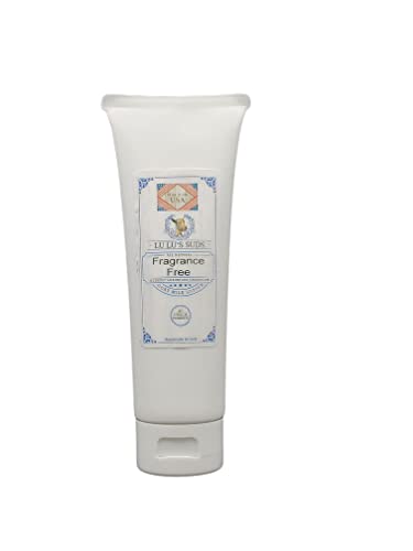 All Natural Homemade Goat Milk Lotion - Fragrance Free, 8 oz | Moisturizing & Nourishing for Dry Skin, Perfect for Daily Use & Sensitive Skin Care
