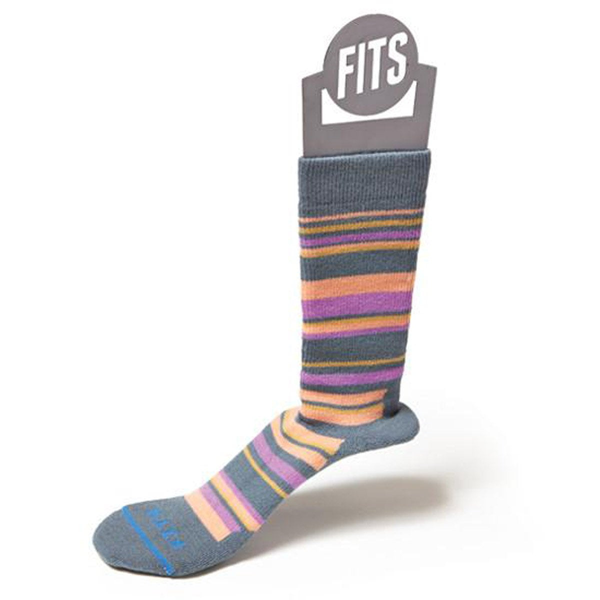 Medium Hiker Striped Crew Socks - Moisture-Wicking Hiking Socks for Men & Women - Perfect for Outdoor Adventures, Camping & Trekking