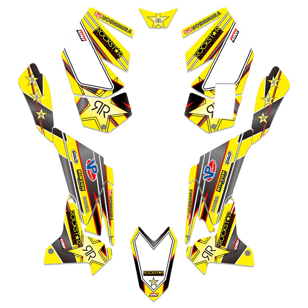 Premium Graphics Kit Decals Stickers for 2006-2014 Suzuki LTR 450 LTR450 ATV - Customizable Number Plates - Durable Vinyl for Off-Road Racing & Trail Riding