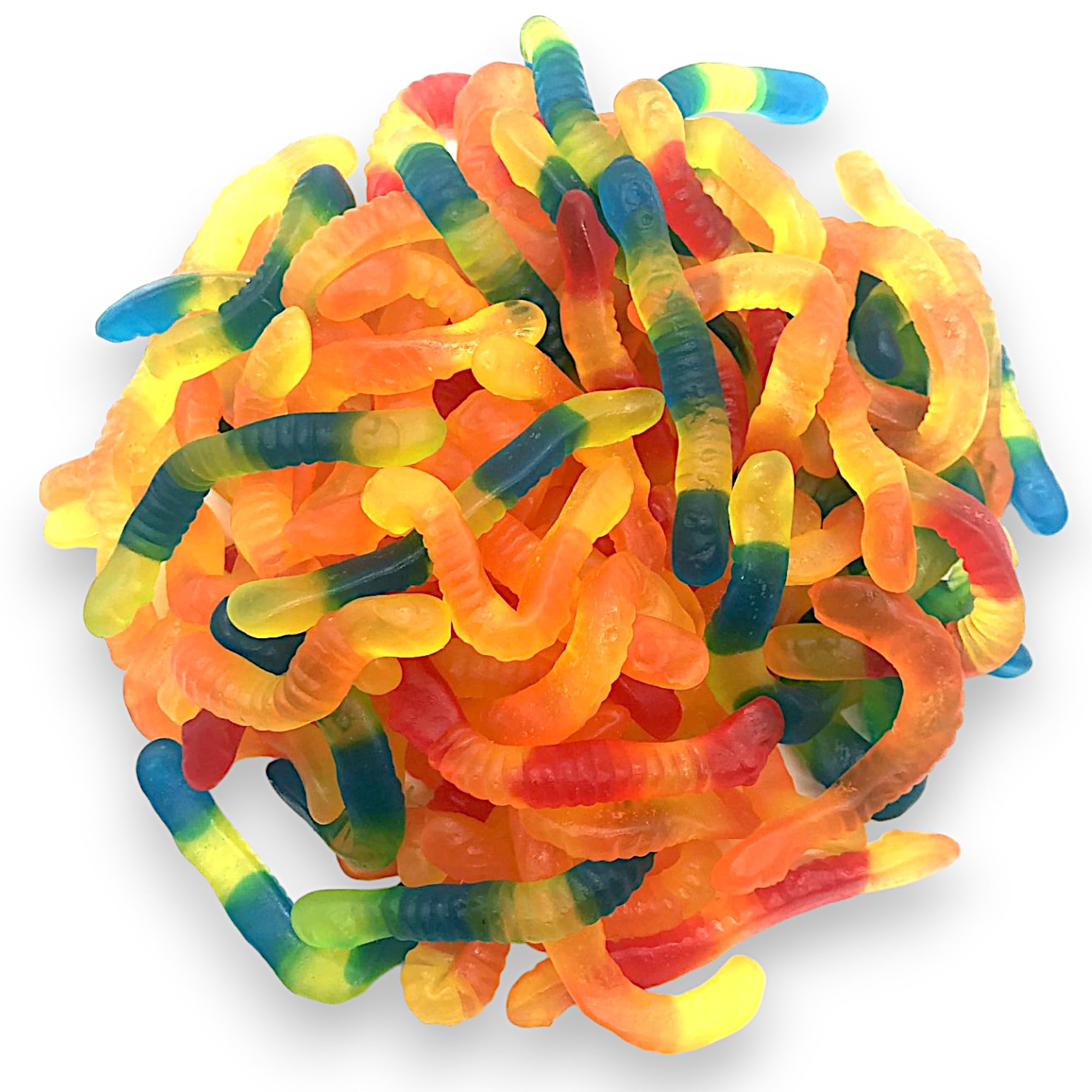 Sugar-Free Gummy Worms Candy - 1.5 lbs Bulk Pack | Gluten Free, Low Calorie Fruit Flavored Gummies for Keto & Diet | Perfect for Parties, Movie Nights & Healthy Snacking (24 oz)