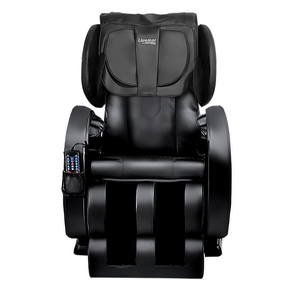 Livemor Electric Massage Chair with Zero Gravity Recliner - Full Body Shiatsu Massage for Home & Office Relaxation