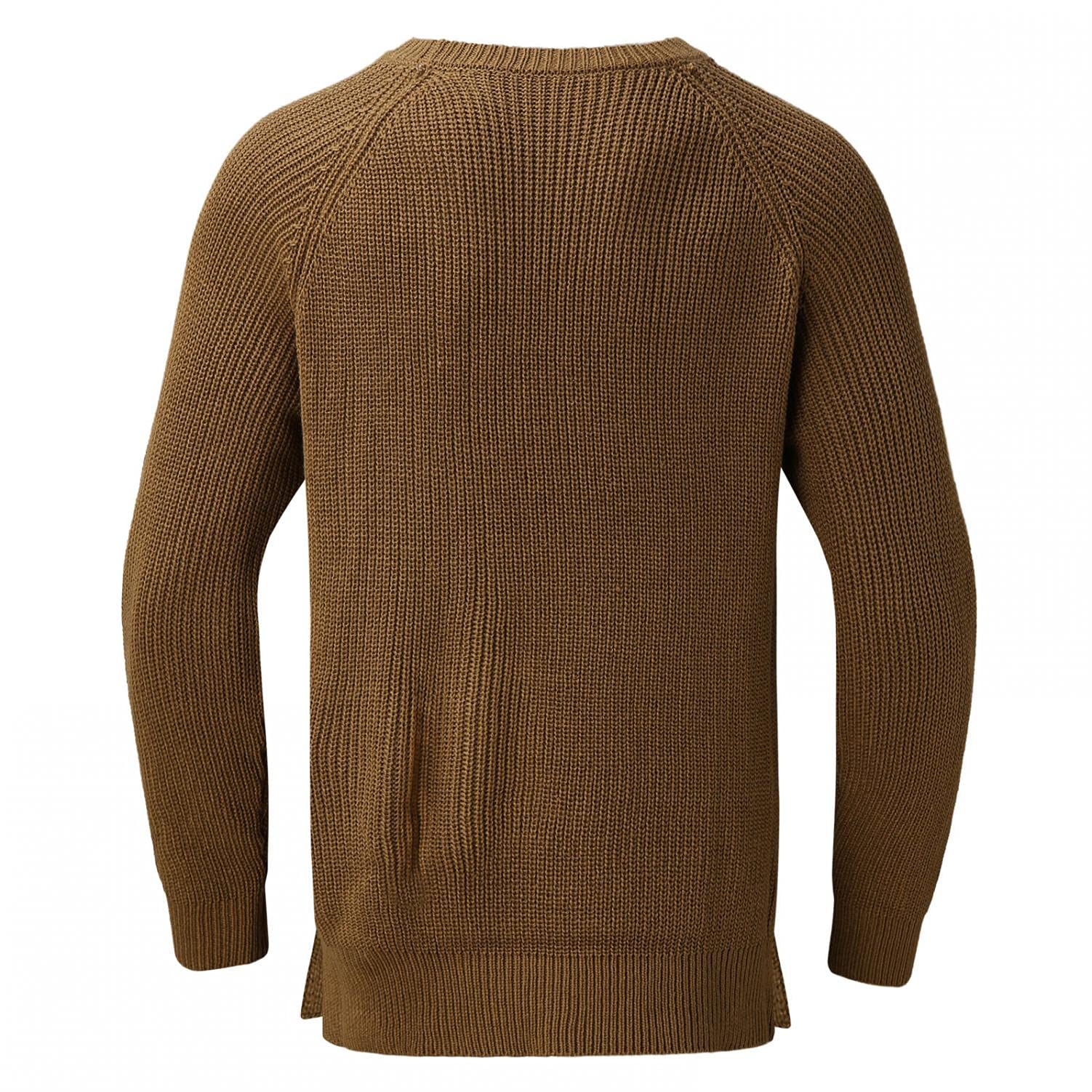 Men's Slim Fit Crewneck Sweater - Soft Thermal Waffle Knit Pullover Jumper | Stylish Casual Knitwear for Winter Warmth | Perfect for Office, Date Night & Weekend Outfits