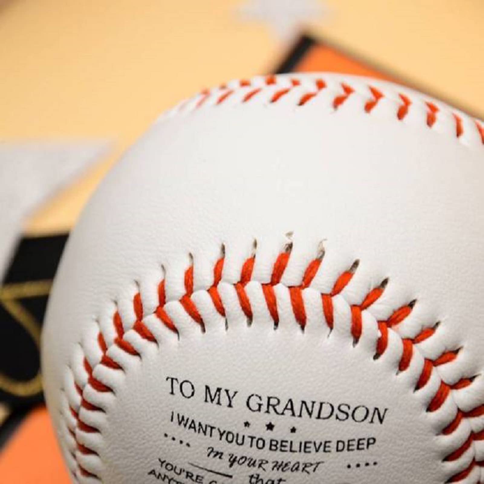 Hollow Design Rubber Baseballs with Inspirational Words - Lightweight, High Elasticity, Durable Softballs for Indoor & Outdoor Practice - Perfect Valentine's Day Baseball Gifts for Players & Coaches