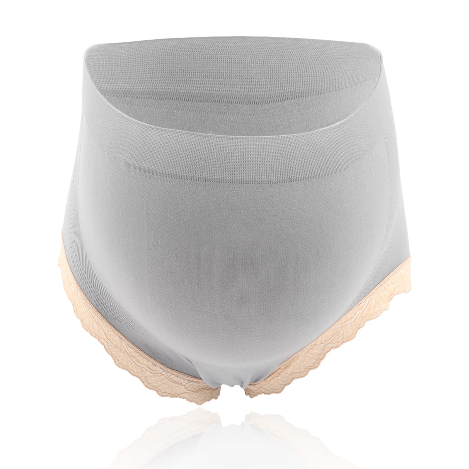 **Maternity Underwear for Pregnant Women - High Waist Belly Support, Soft & Breathable Cotton Pregnancy Panties (12 Pack, Gray, Medium) - Perfect for Home, Office & Daily Comfort**