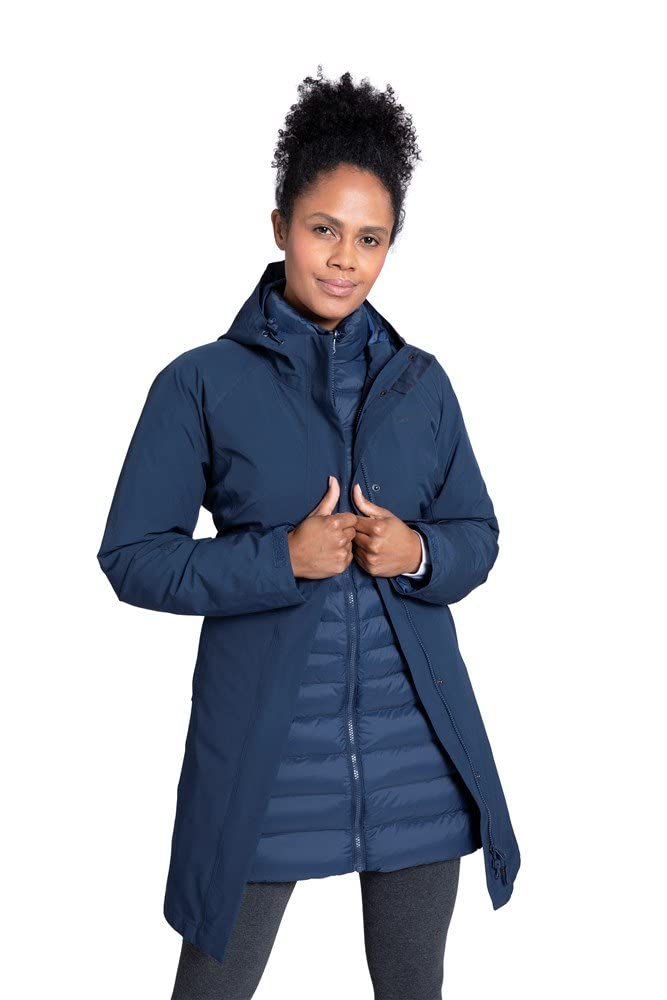 Mountain Warehouse Alaskan Women's 3-in-1 Waterproof Winter Jacket - Warm Windproof Ski Coat for Hiking, Snowboarding & Outdoor Adventures