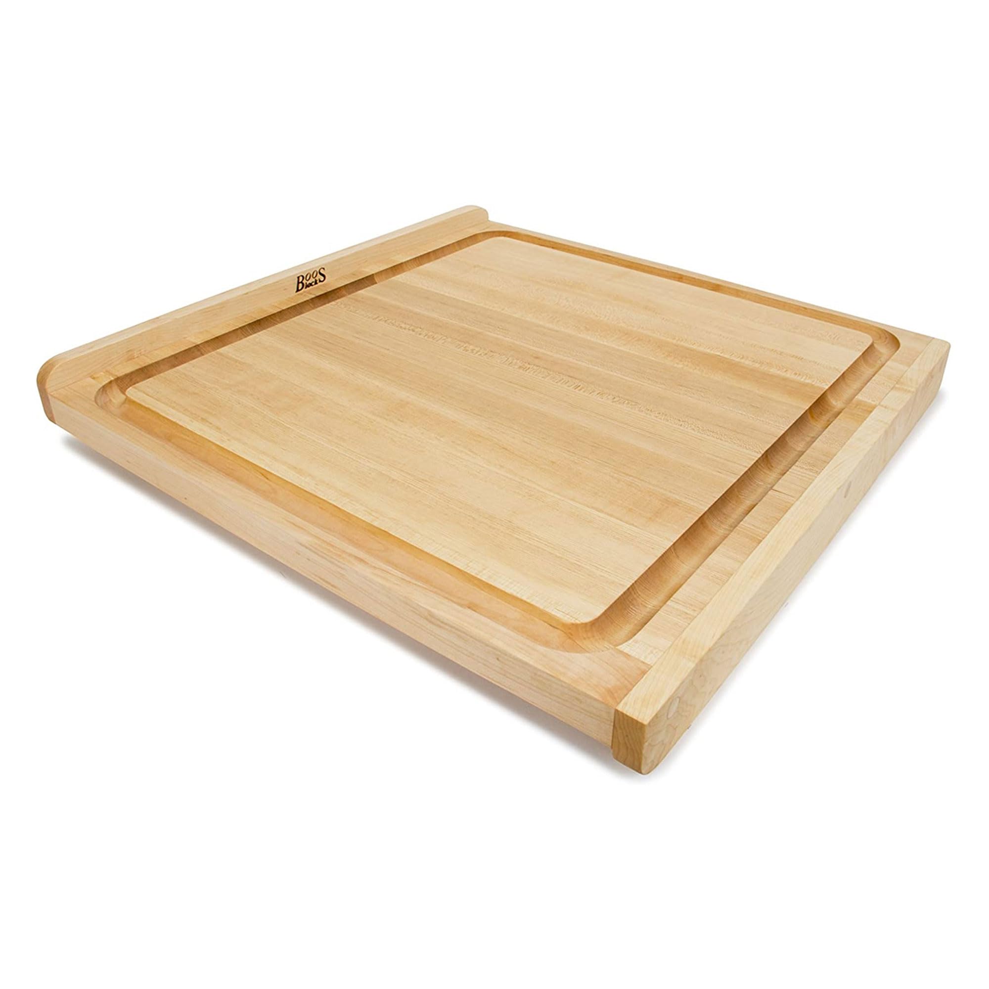 Premium Maple Wood Cutting Board - John Boos Large Reversible Countertop Chopping Block with Juice Groove - 23.75