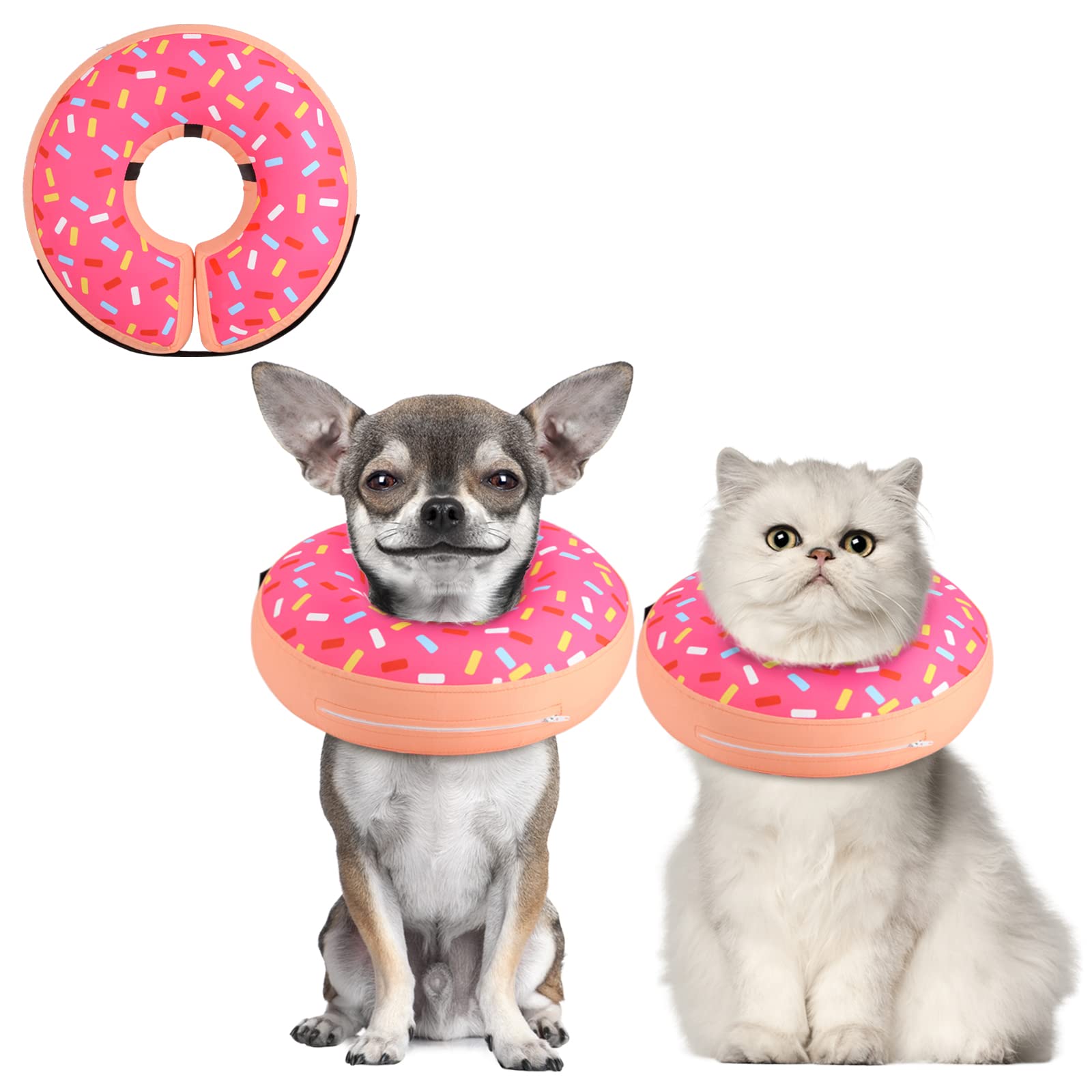 Inflatable Dog Cone Collar for Small & Medium Dogs - Soft Recovery Collar for Dogs & Cats - Post-Surgery E-Collar Alternative - Perfect for Wound Protection & Comfort After Spay/Neuter Surgery