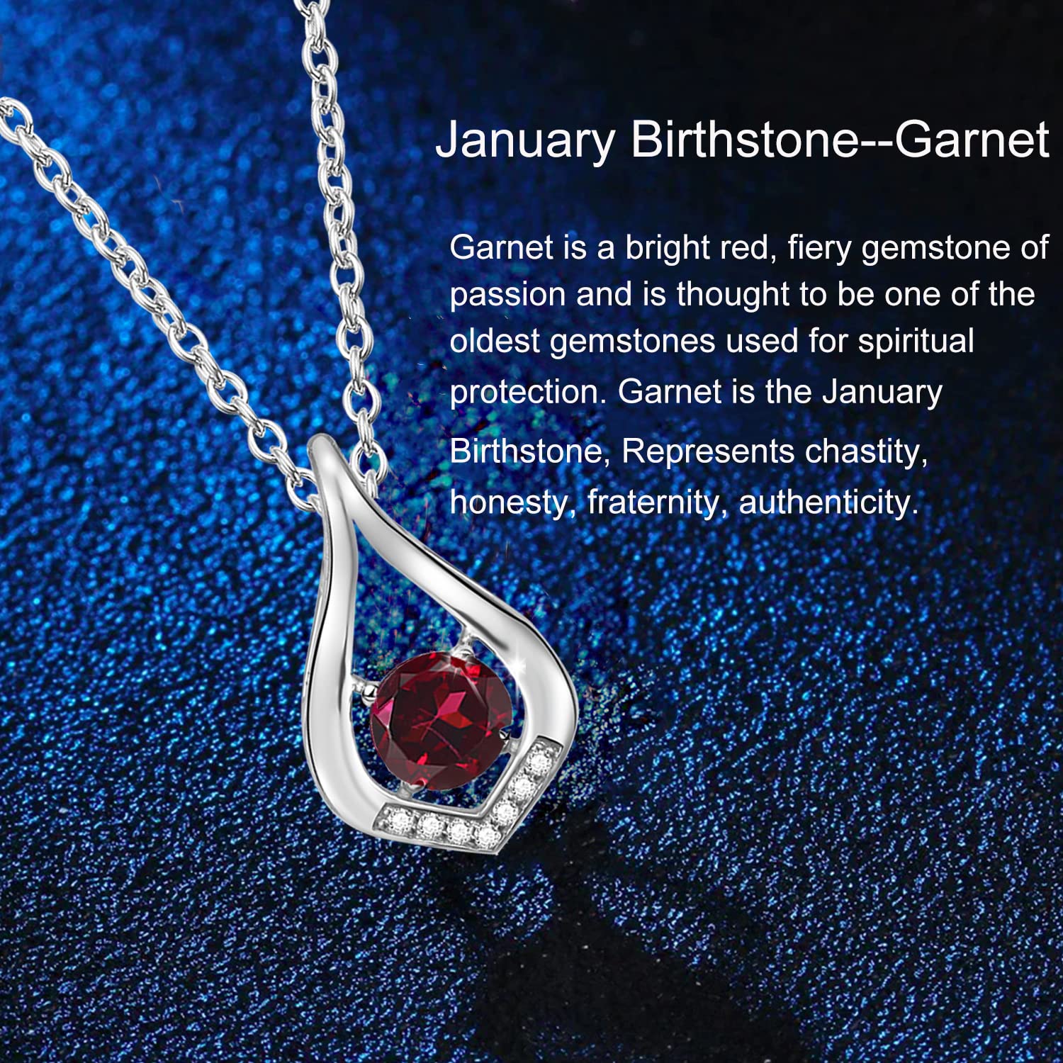12 Months Colorful Birthstone Necklace for Women - Sterling Silver Infinity Pendant Jewelry Gift for Anniversary, Birthday, Christmas & Valentine's Day | Perfect for Everyday Wear, Special Occasions & Thoughtful Gifting