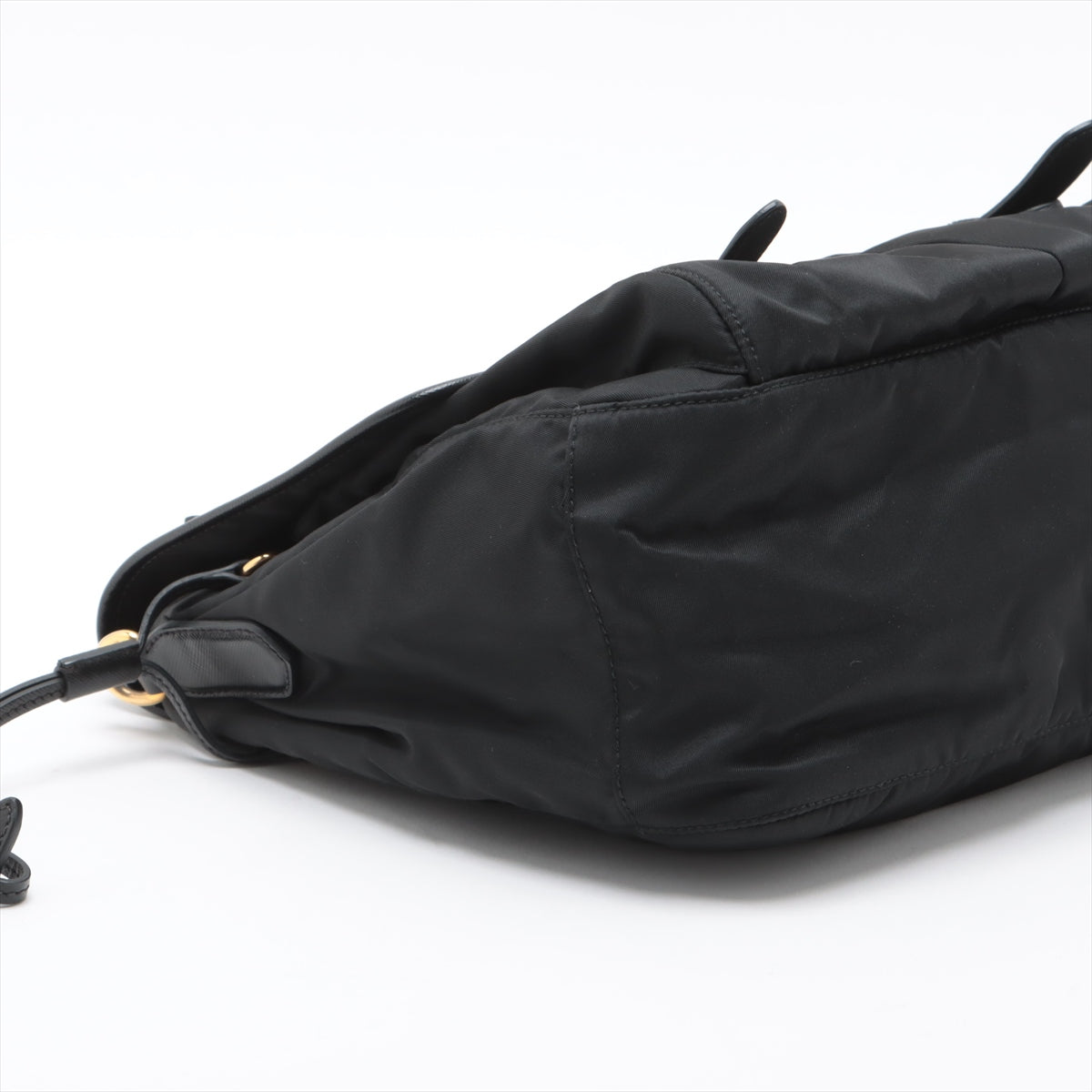 Prada Tessuto Saffiano Nylon Leather Messenger Bag for Men & Women - Black Luxury Crossbody Bag for Work, Travel & Everyday Use