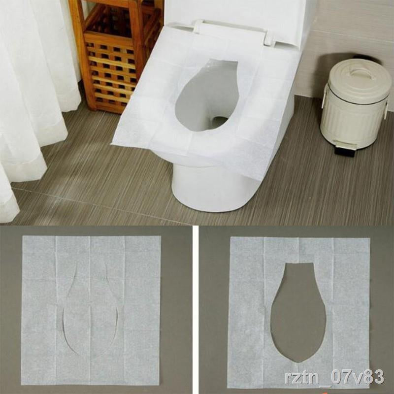 Disposable Seat Covers 10 Pack - Waterproof Toilet Seat Protectors for Travel, Public Restrooms & Baby Diaper Changing (10 Count) - Hygienic & Portable for Home, Office & Outdoor Use