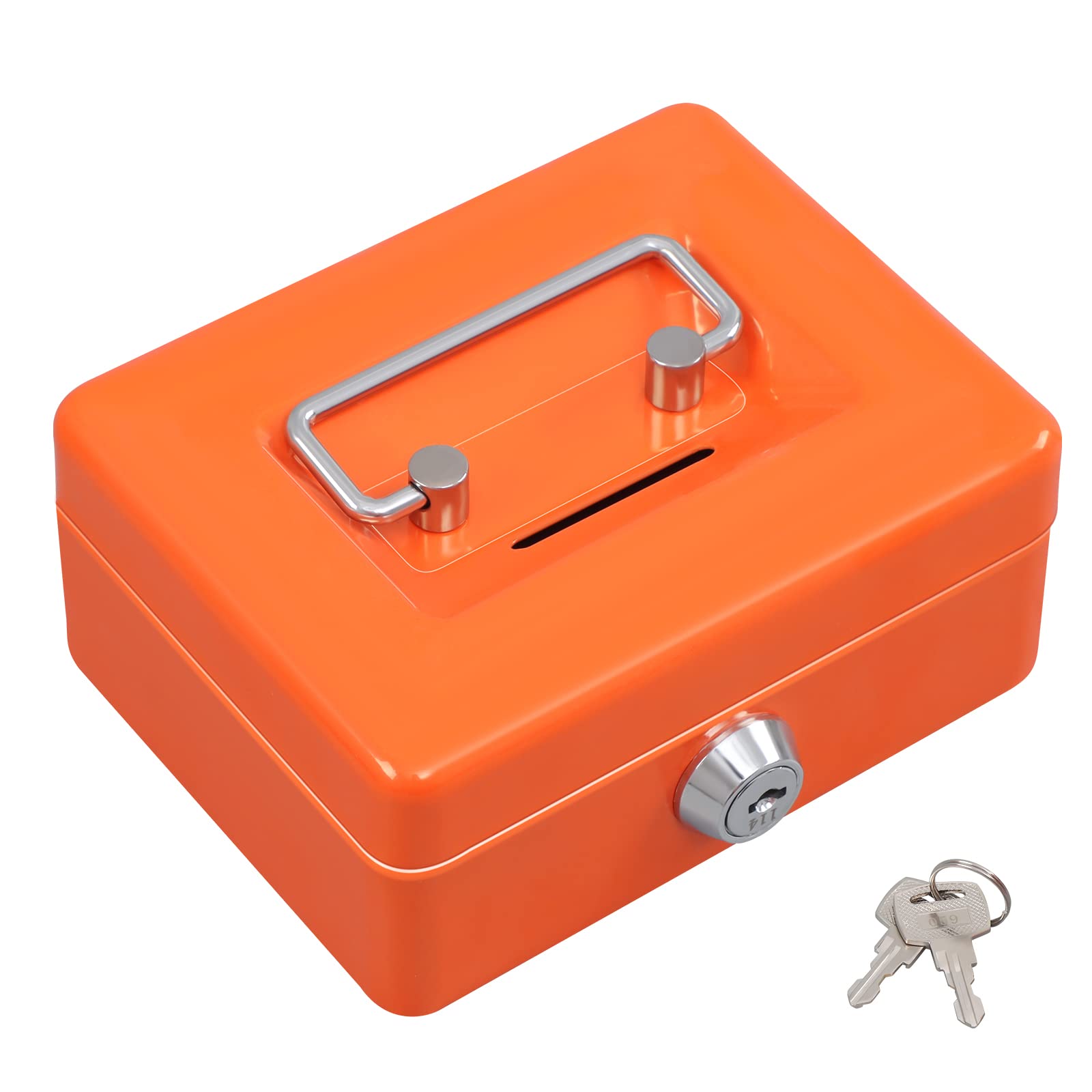KYODOLED Mini Cash Box with Lock & Key - 4.9