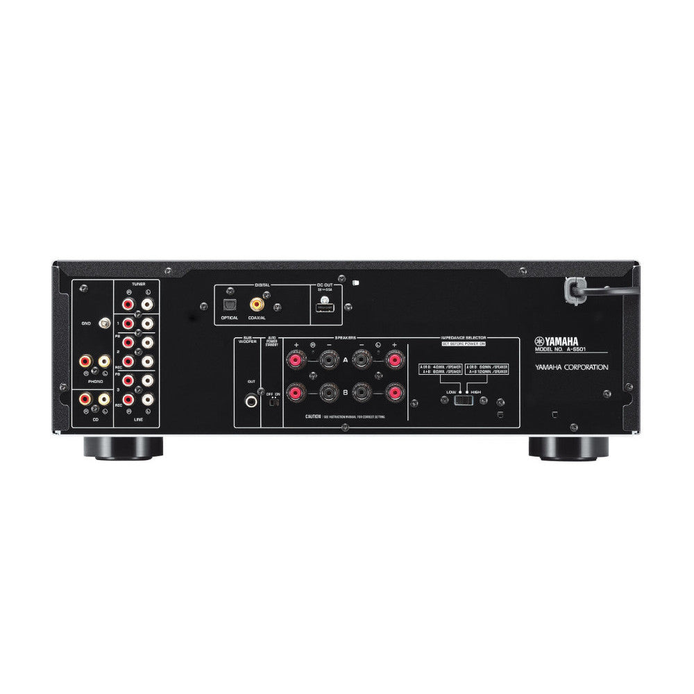 Yamaha A-S501 Stereo Integrated Amplifier - High Power Home Audio Receiver with Phono Input for Turntables, Perfect for Vinyl Records & Hi-Fi Music Systems