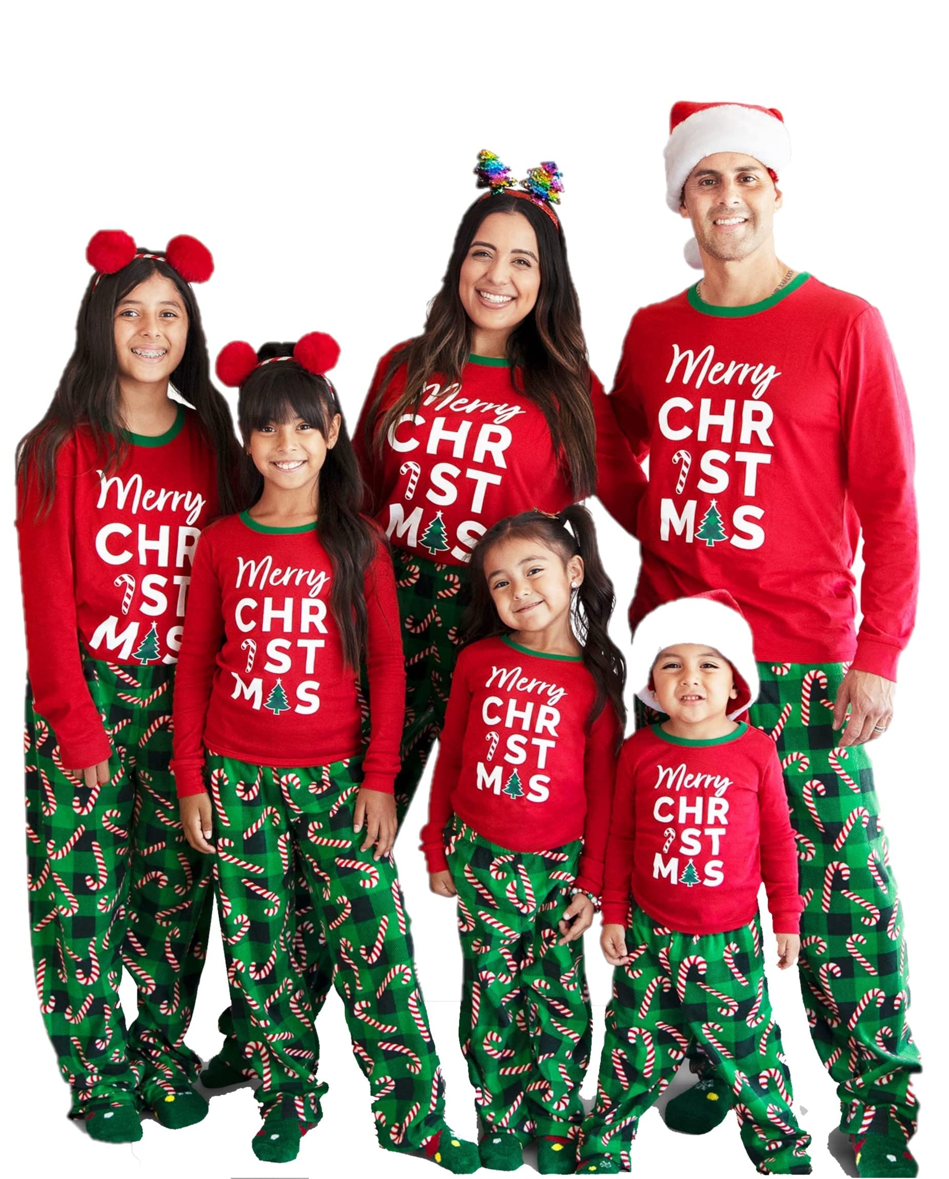 Kids' Christmas Pajama Sets - Family Matching Fleece Pajamas for Holiday Photos