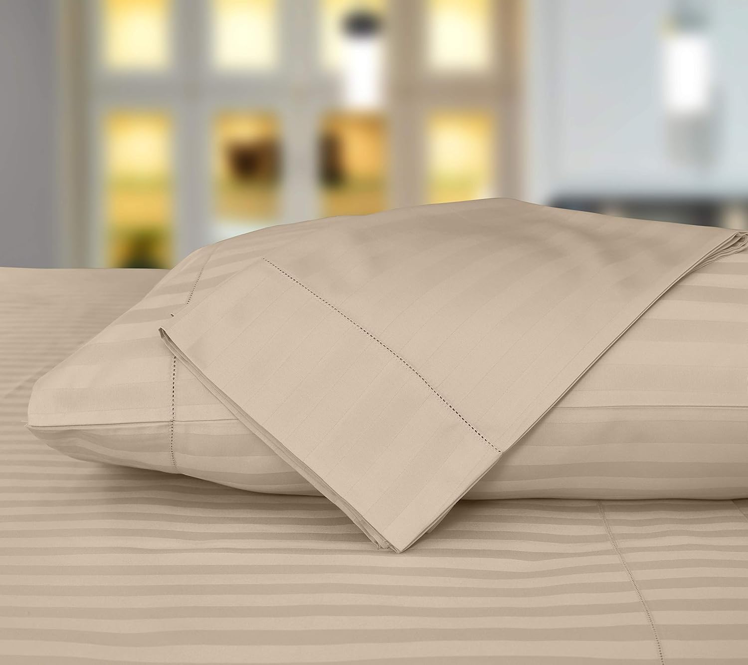 Luxury 1500-TC Egyptian Cotton Queen Sheets for Deep Pockets (7-9