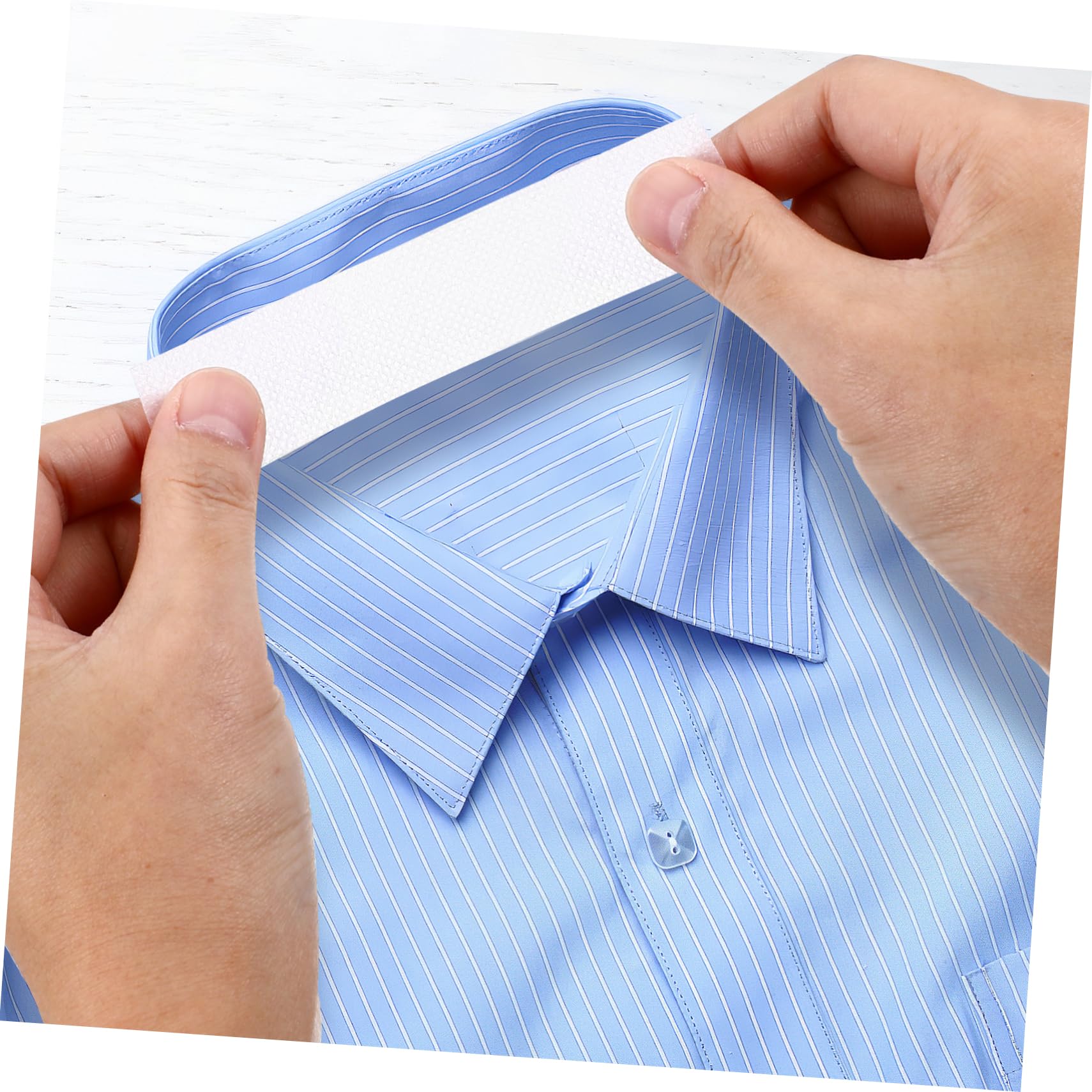 Self Adhesive Collar Protector Sweat Tapes - 6 Rolls Disposable Shirt Neck Liner for Men | Invisible Sweat Protection for Dress Shirts | Office Wear, Business Meetings & Daily Comfort