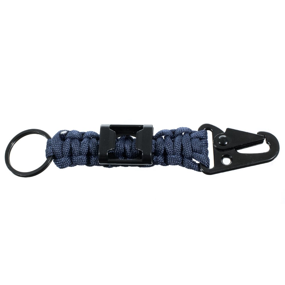 7-Strand Paracord Survival Rope Keychain with Carabiner & Bottle Opener - Emergency Outdoor Gear for Camping, Hiking, EDC & Survival Kits