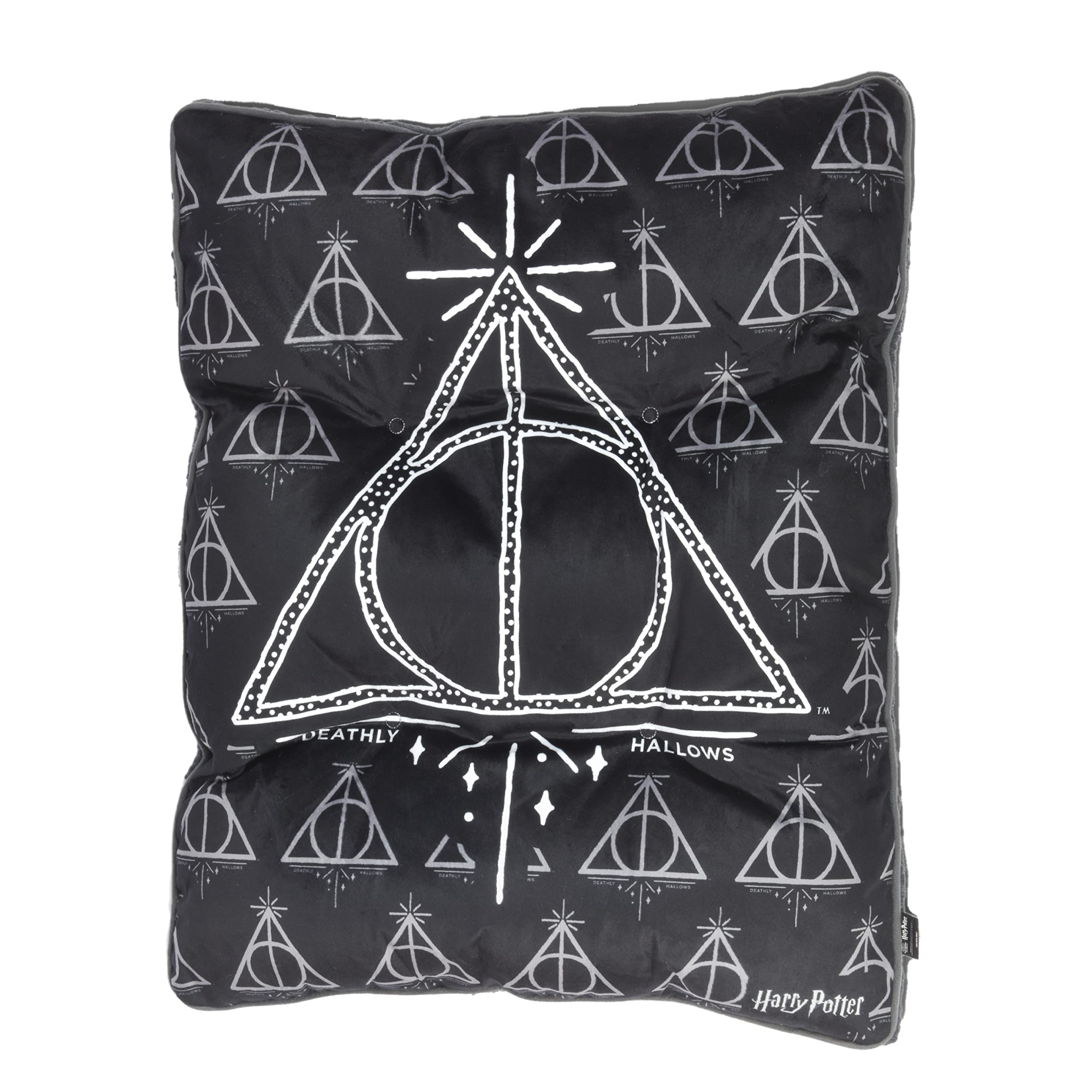 Harry Potter Dog Bed - Soft Washable Plush Pet Bed for Small & Large Dogs, Elevated Dog Napper with Non-Slip Bottom | Perfect for Crates, Living Rooms & Bedrooms - Gift for Potter Fans