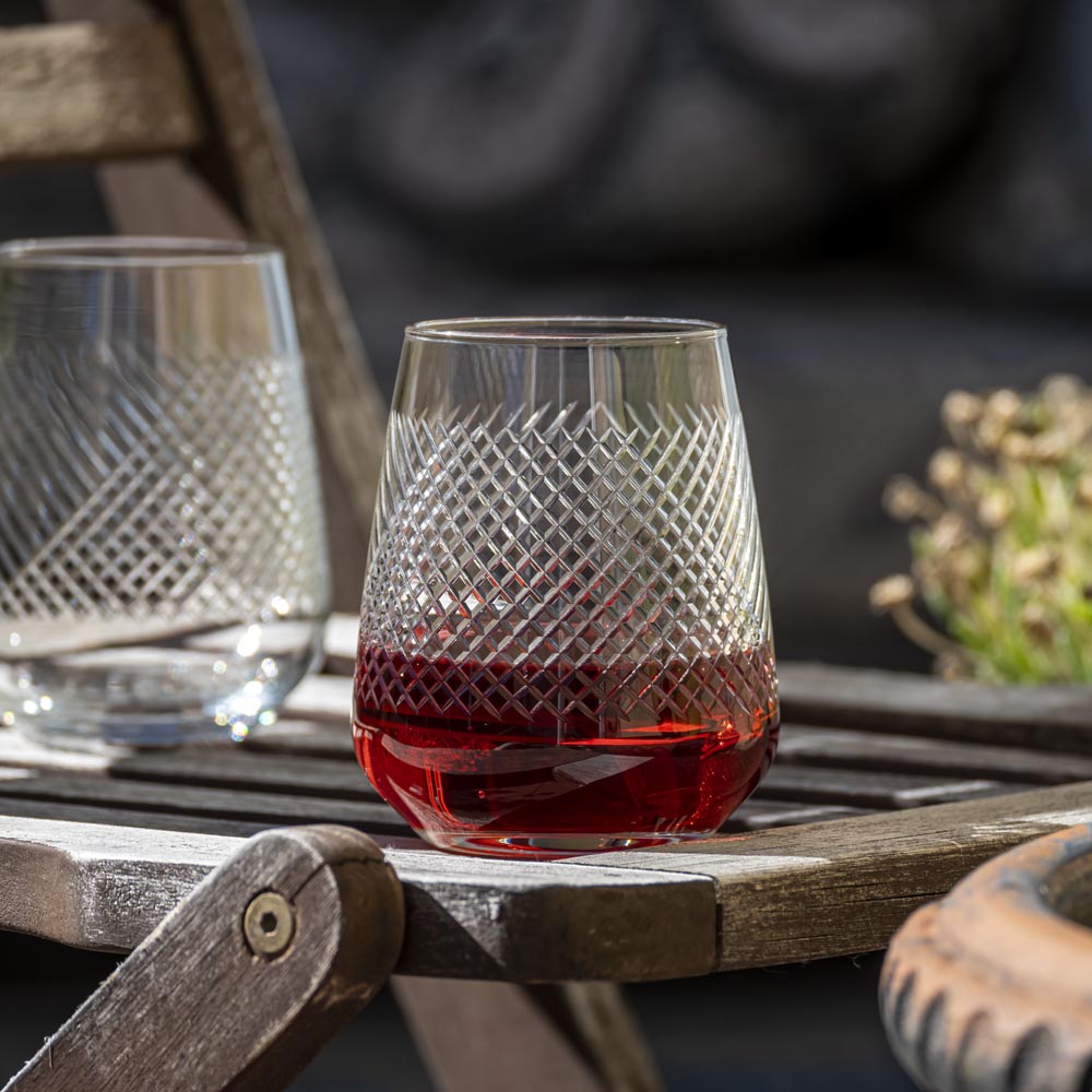 Bourbon Street 15.75oz Stemless Wine Tumbler Set of 12 - Shatterproof & Insulated Glasses for Wine, Cocktails, Beer - Perfect for Parties, Weddings, Restaurants & Home Entertaining