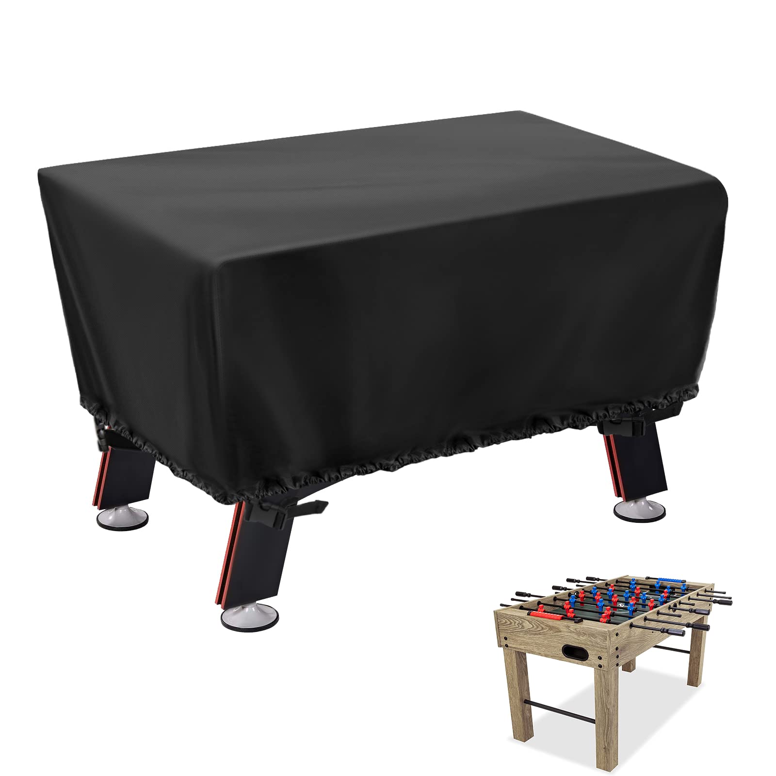 Waterproof Foosball Table Cover for Indoor & Outdoor Use - Durable Soccer & Football Table Protector for Game Rooms, Patios, and Basements
