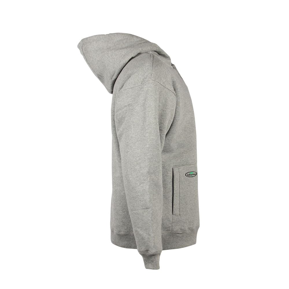 Arborwear Men's Heavyweight Double-Thick Hooded Pullover Sweatshirt with Snap Neck Collar & Handwarmer Pockets - Warm Workwear for Outdoor Jobs, Construction, and Winter Activities