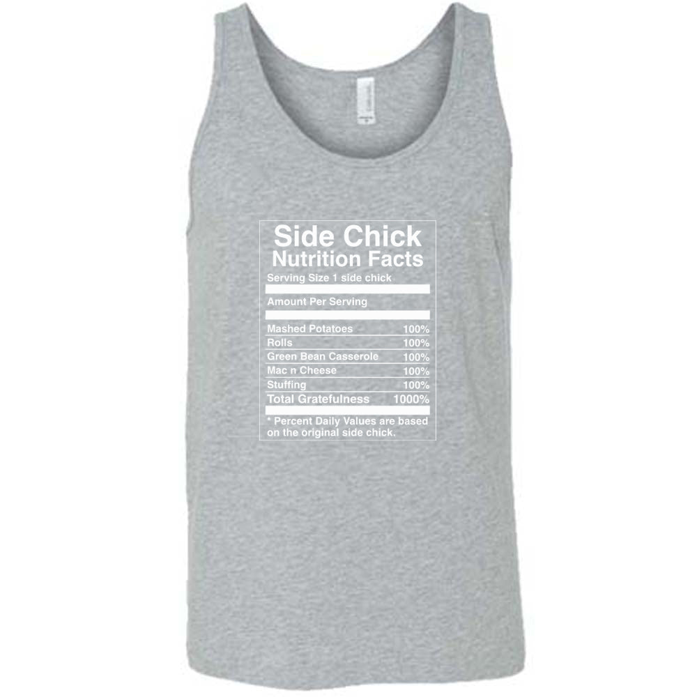 Side Chick Nutrition Facts T-Shirt - Funny Unisex Graphic Tee for Men & Women - Perfect for Gifts, Parties & Casual Wear