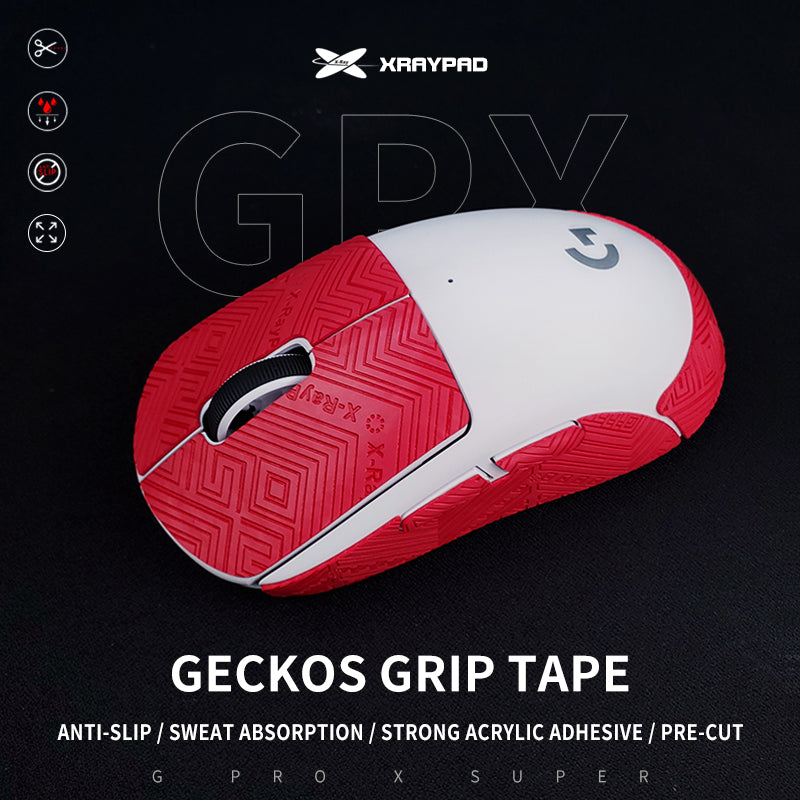 Gecko Grips for Logitech G Pro X Superlight & Superlight 2 - Pre-Cut Gaming Mouse Grip Tape | Enhanced Control for FPS, MOBA & Esports