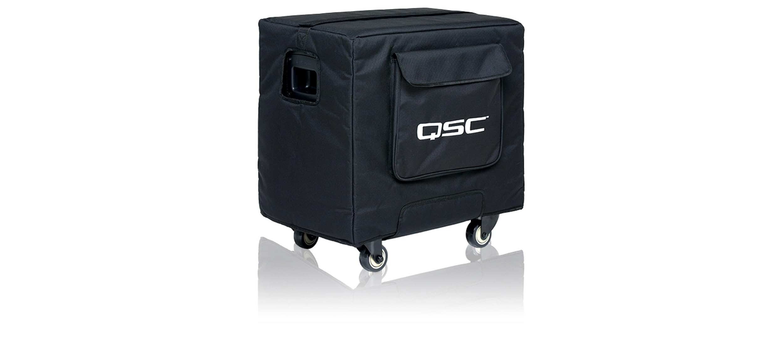 QSC KS112-CVR Weatherproof Soft Padded Nylon/Cordura Speaker Cover - Durable Protection for Outdoor & Indoor Use - Perfect for Live Performances, DJ Gigs & Studio Equipment
