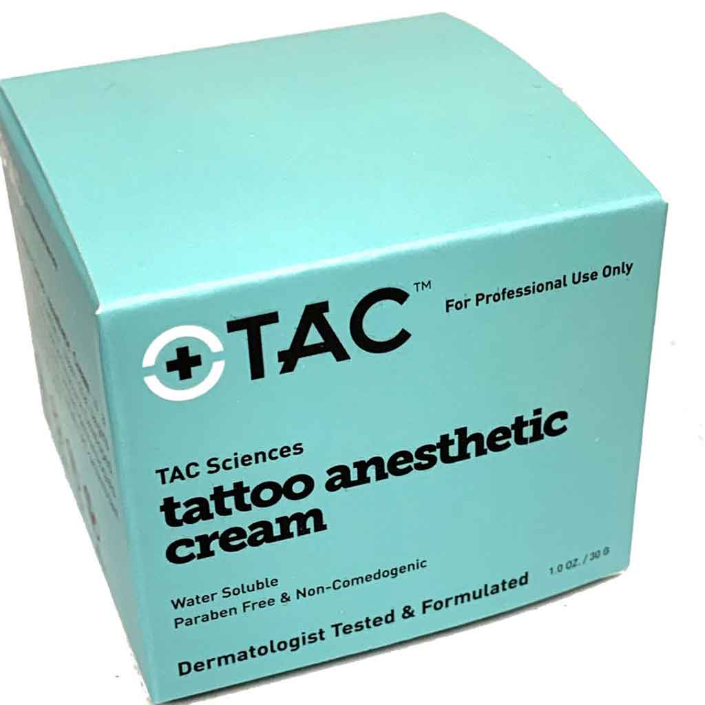 TAC Sciences Tattoo Anesthetic Numbing Cream - 1 oz Jar for Pain Relief During Tattoos, Waxing & Cosmetic Procedures | Fast-Acting Topical Anesthetic